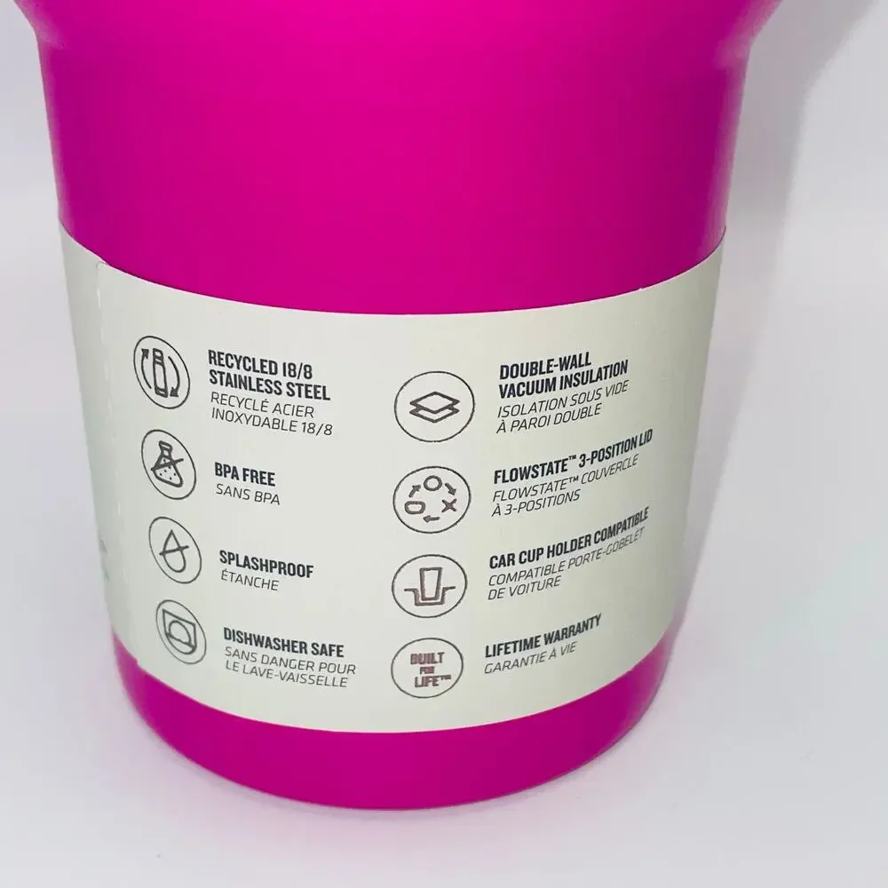 Stanley Quencher H2.0 FlowState 40oz Vivid Violet Heat Wave Tumbler BPA-free NEW